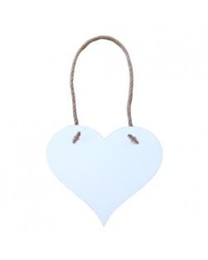 Hanging Sign - MDF - Heart - 18cm x 15.5cm