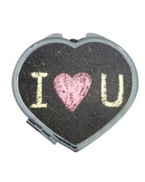 10 x Compact Mirror - Heart Shaped