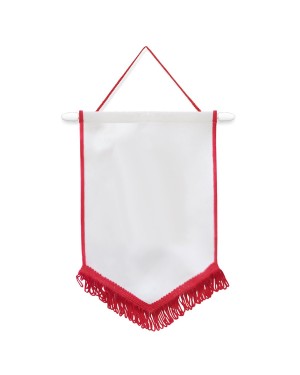 Flags & Banners - Pack of 10 x Pennant - 18cm x 26cm - RED