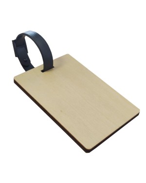 Luggage Tag - PLYWOOD - Rectangle - Double-Sided