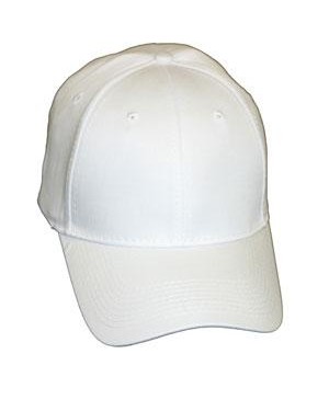Baseball Cap - Polycotton - White