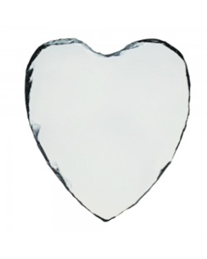 Photo Slate - MATT Finish - Medium Heart - 25cm x 20cm