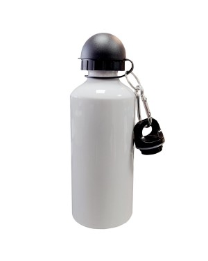 Water Bottles - COLOURED Two Lids (BLACK) - 600ml