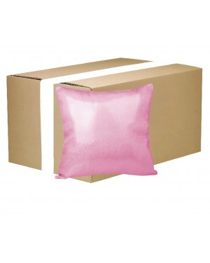 FULL CARTON - 100 x Cushion Cover Glitter Pink - 40cm x 40cm - Square