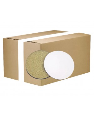FULL CARTON - 300 x MDF Coaster - Round - 10cm - Cork Base