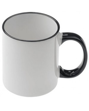 Rim and Handle Coloured - Black - 36 Blanks