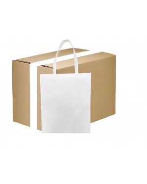 FULL CARTON - 100 x Tote Bag - Fibre Paper - 28cm x 35cm - Short Handles