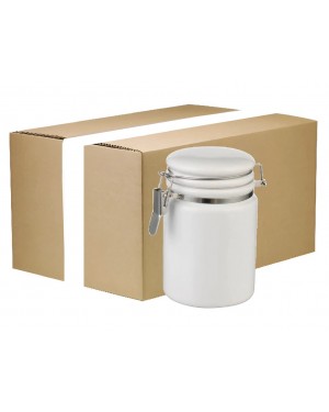 FULL CARTON - 36 x 14oz Ceramic Storage Jar with Bale Closure