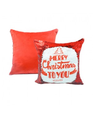 Sublimation Red Sequins Cushion Cover 40cm