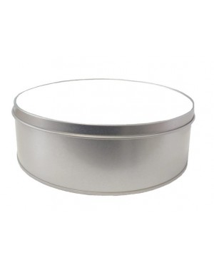 Tins - Metal - SHALLOW Round - 15cm x 5cm - With Printable Insert