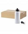 FULL CARTON 60 x Aluminium 600ml Sublimation Water Bottles - White