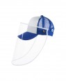 Cap with Face Shield - CHILDRENS - Blue