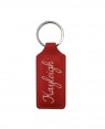 Engravables Leather Ornament Rectangle Red