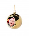 Ornaments Christmas Bauble with Printable Insert - Mirror Gold Finish
