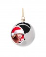 Ornaments Christmas Bauble with Printable Insert - Mirror Silver Finish