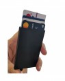 PU - Folding 7-Card Cardholder - Black
