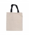 Tote Bag linen with Short Black Handles - 37cm x 42cm