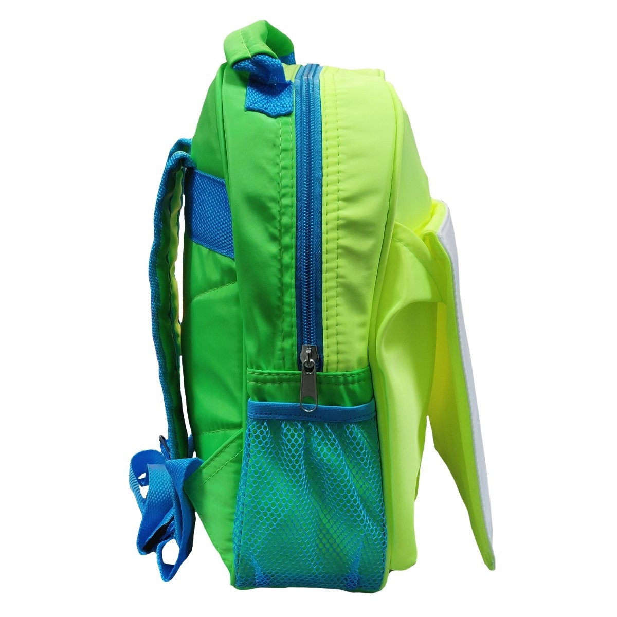 Bags - Neon Backpacks with Flap - Green and Blue Hi Vis