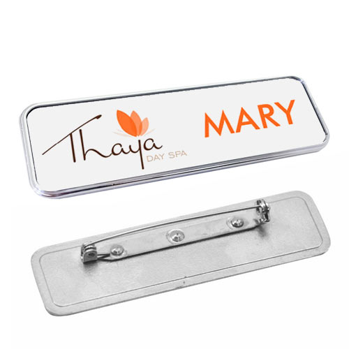 Sublimation pin badge for name and company ID